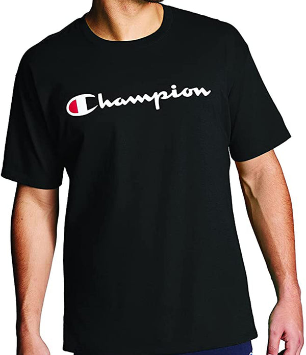 Champion Mens Screen Print Script Classic T-Shirt