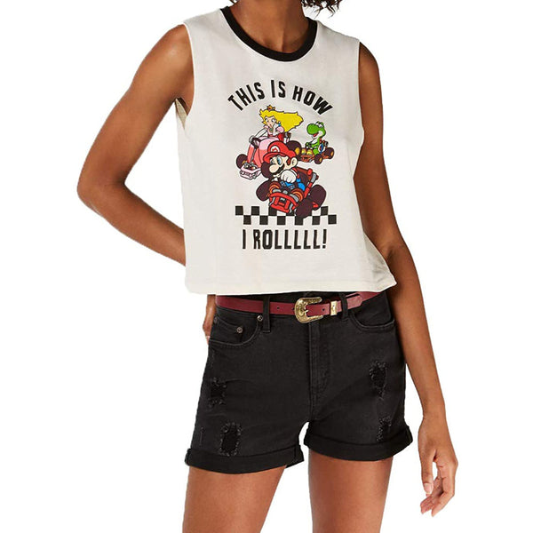 Love Tribe Juniors How I Roll Graphic Print Tank Top