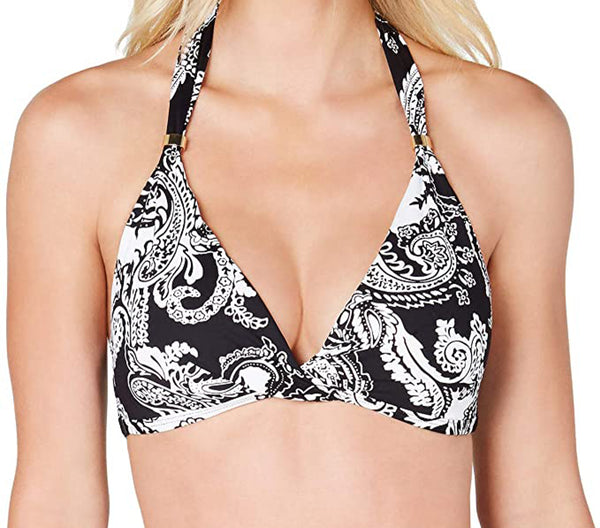 LAUREN RALPH LAUREN Women's Paisley Print Twist-Front Bikini Top