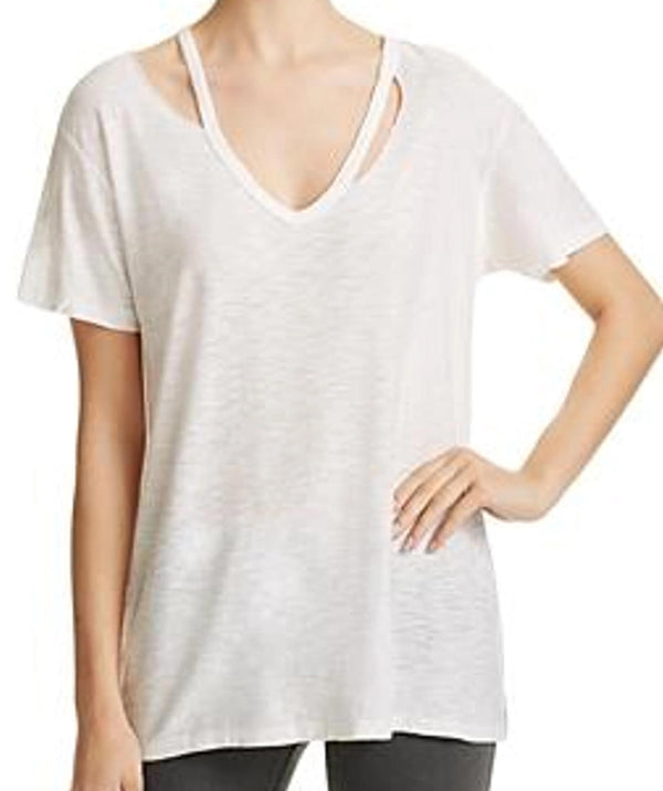 Michelle By Comune Womens Newcastle Cutout Tee