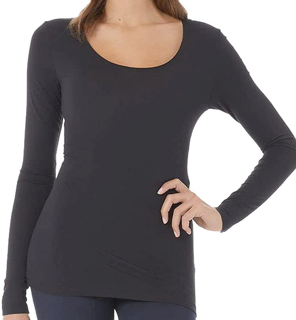 32 DEGREES Womens Ultra Lightweight Thermal Long Sleeve Scoop Neck Top