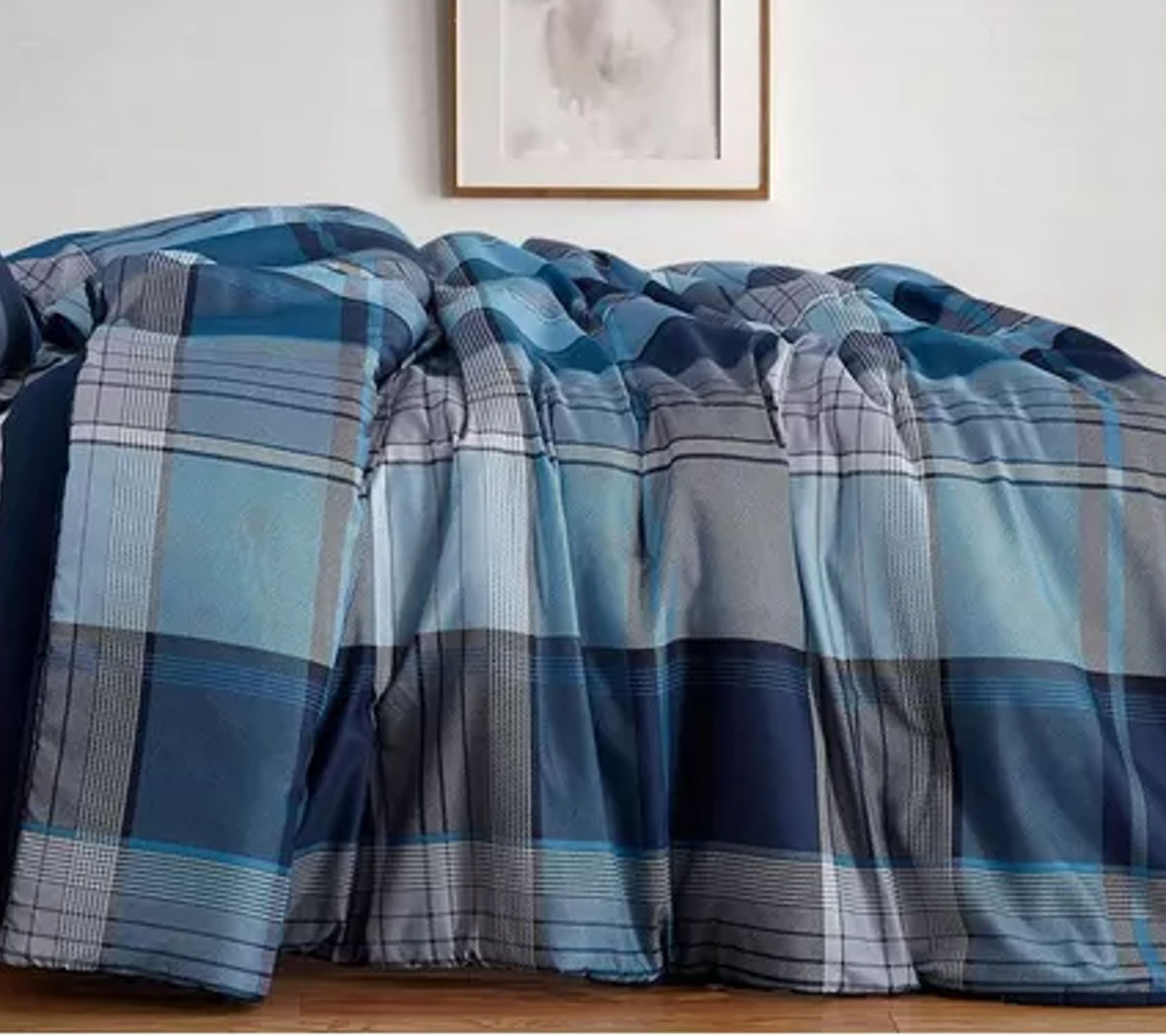 Truly Soft Trey Plaid Comforter Without Pillow Sham