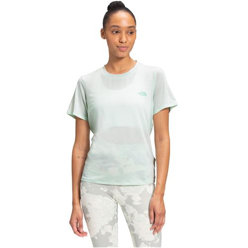 The North Face Womens Wander Twist Back T-Shirt,Misty Jade Heather,X-Large