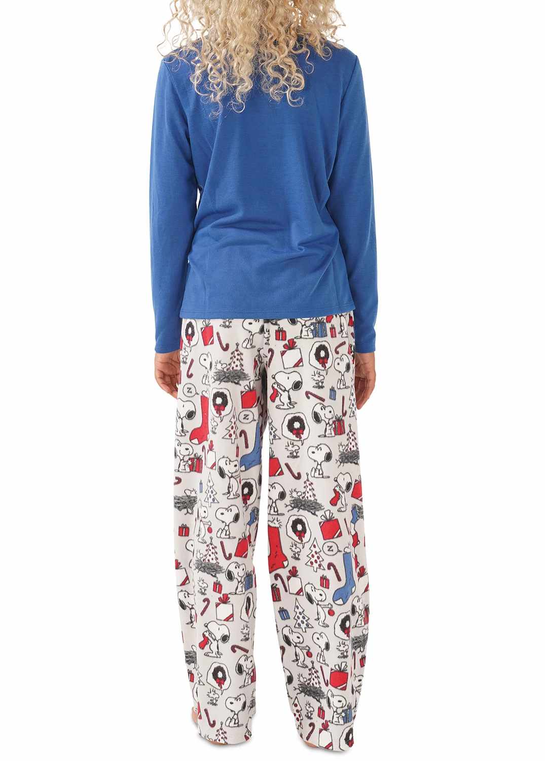 Munki Munki Little & Big Kid Matching Snoopy Holiday Family Pajama Set
