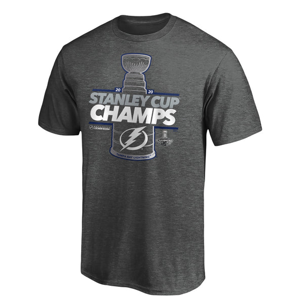 Fanatics Mens Tampa Bay Lightning 2020 Stanley Cup Champions Locker Room Laser Shot T-Shirt