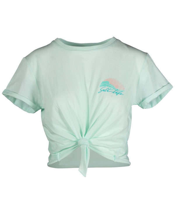Salt Life Womens Wave And Shine Knotted T-Shirt