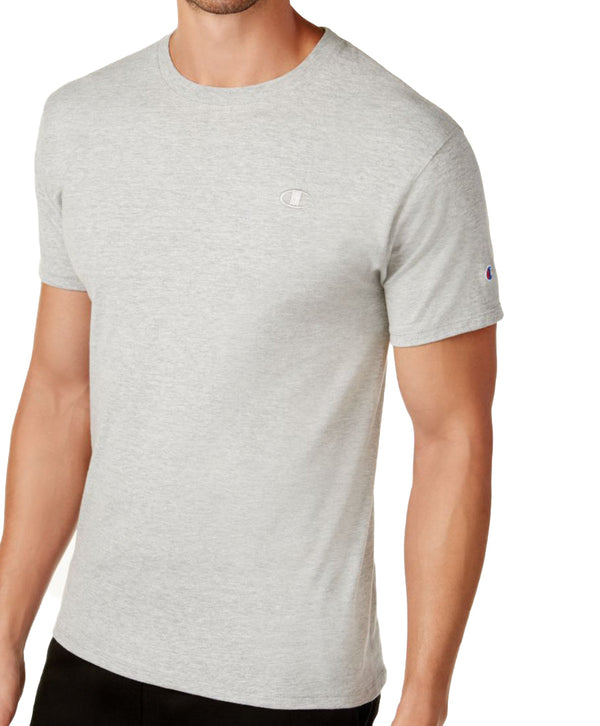 Champion Mens Cotton Jersey T-Shirt,Oxford Grey,Small