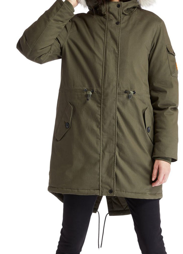 Timberland Womens Mt Kelsey Sherpa-Lined Hooded Parka