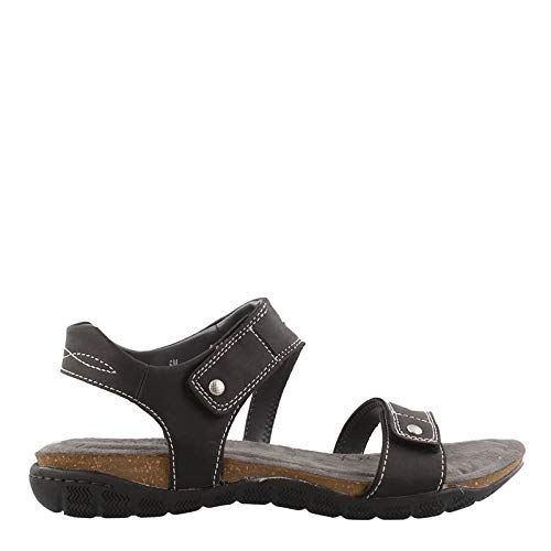 Khombu Womens Solace Ava Sport Comfort Footbed Outdoor Sandals,Black,8