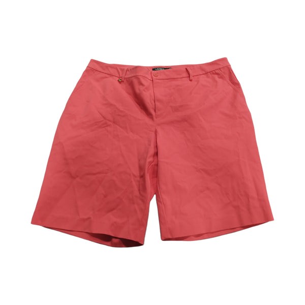 allbrand365 Womens Solid Shorts,Orange,20W