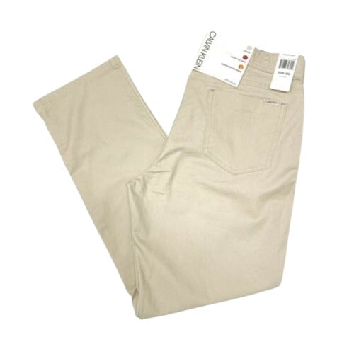 Calvin Klein Mens 5 Pocket Stretch Straight Leg Infinite Flex Waist Pants,40W x 32L