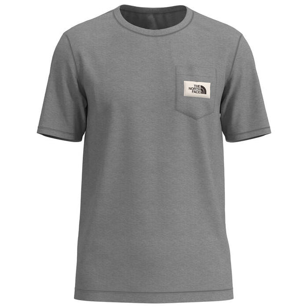 The North Face Mens Heritage Patch Pocket T-Shirt,Tnf Medium Grey Heather,Large