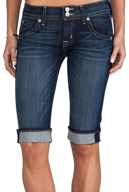 HUDSON Womens Malibu Cuffed Cropped Jeans