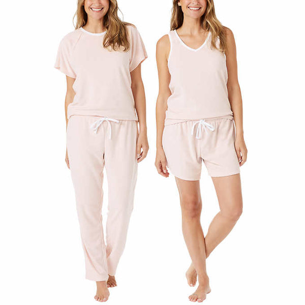 Lucky Brand Womens 4-Piece Terry Pajama Set
