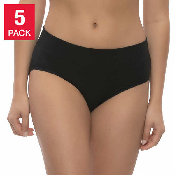 Felina Womens Cotton Stretch Hipster, 4-pack