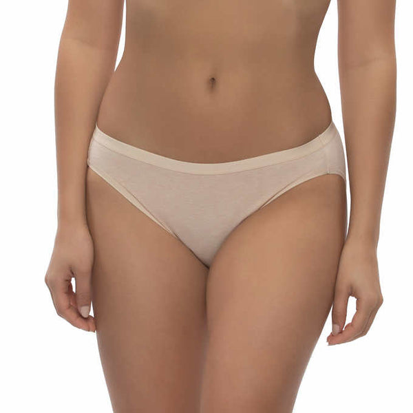 Felina Womens Organic Cotton Stretch Bikini, 6-pack