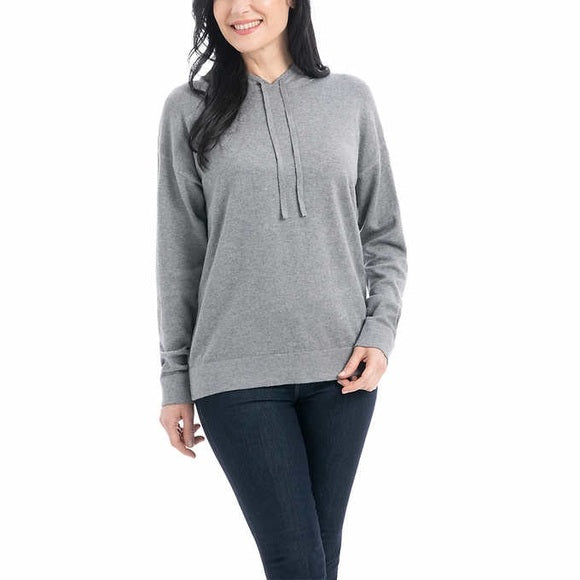 Hilary Radley Womens Long Sleeves Cozy Sweater Hoodie,X-Large