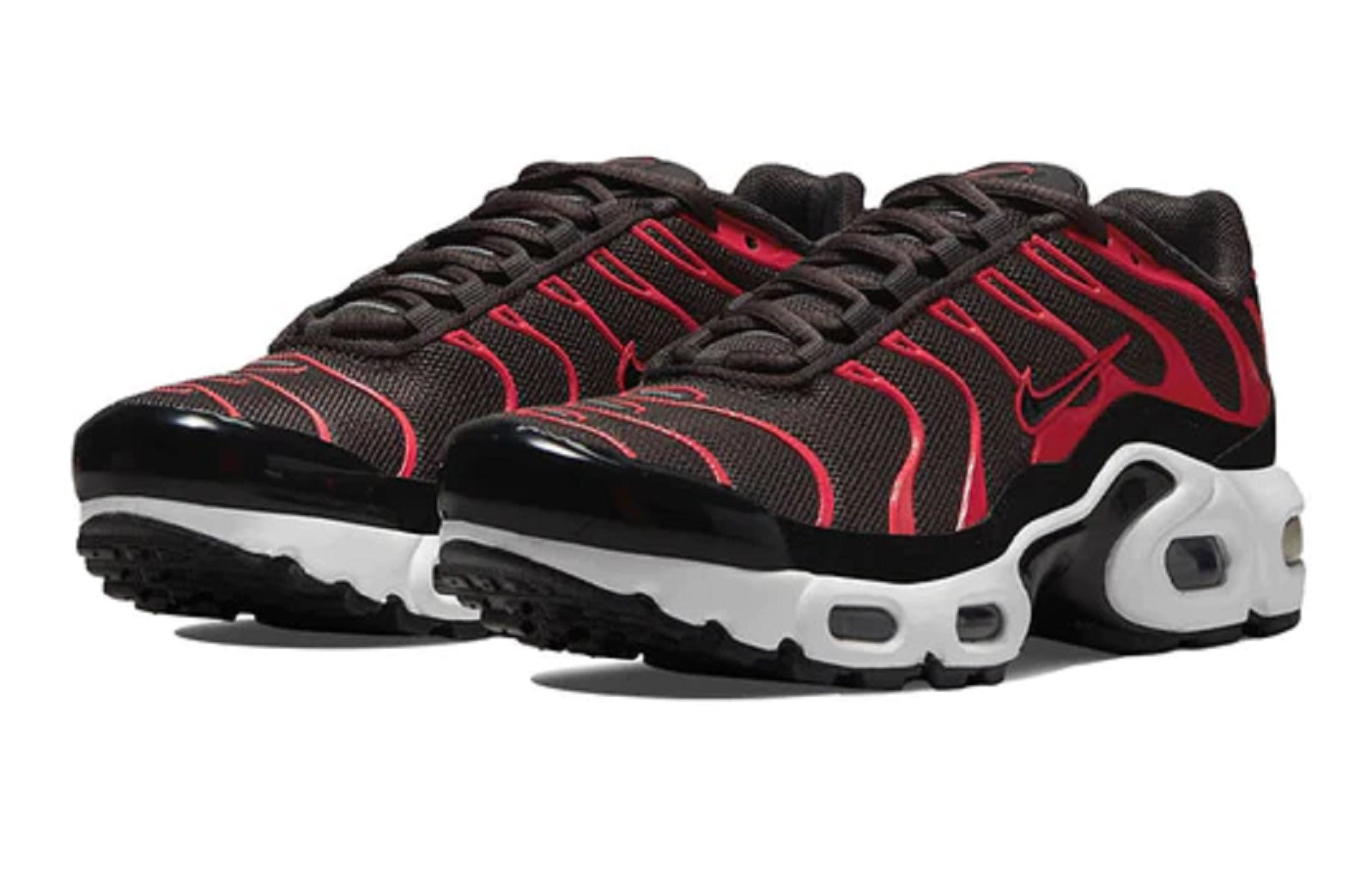 Nike Big Kids Air Max Plus Sneakers,Medium Black Siren red