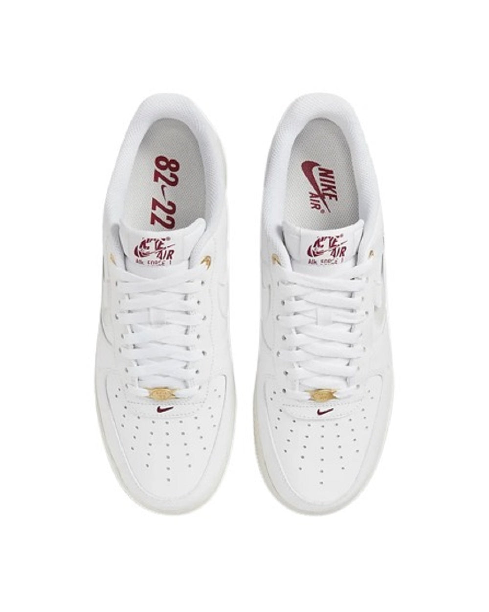 Nike Mens Air Force Low 07 Premium Sneakers,White/Sail/Team Red