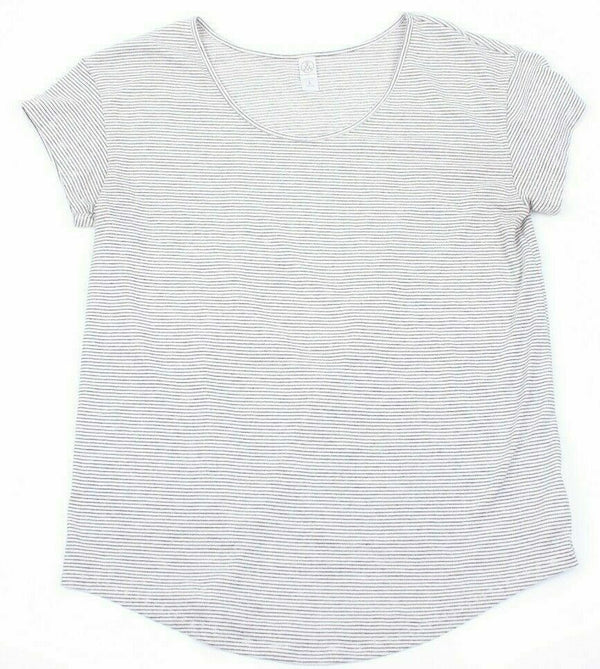 Alternative Womens Stripe Short-Sleeve T-Shirt,Black/White /Gray,Small