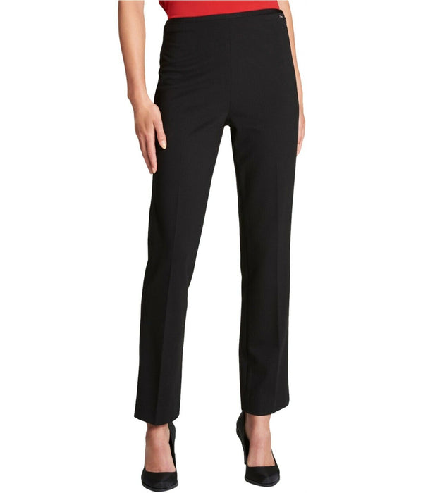 DKNY Womens Casual Stretch Trouser Pants,Black,8