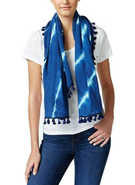 Collection XIIX Womens Tie Dyed Stripes Circle Scarf