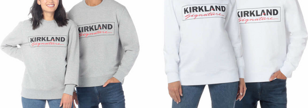 Kirkland Signature Unisex Cotton Fleece Logo Sweatshirt XS Mens,S Women,X-Small/Small