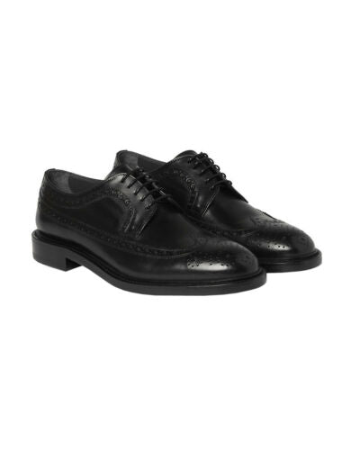 Hugo Boss Mens Kender Polished Leather Wingtip Brogues Shoes