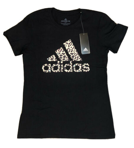Adidas Womens Amplifier Leopard Print Tee Shirt