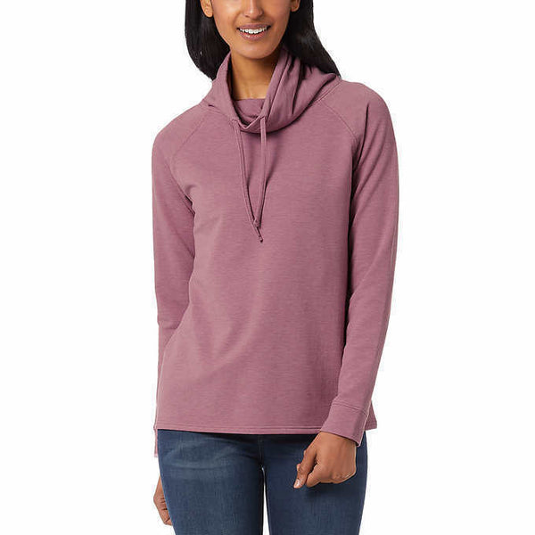 32 DEGREES Womens Soft Fabric Funnel Neck Pullover
